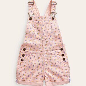 NWOT Mini Boden Heart Pocket Short Overalls